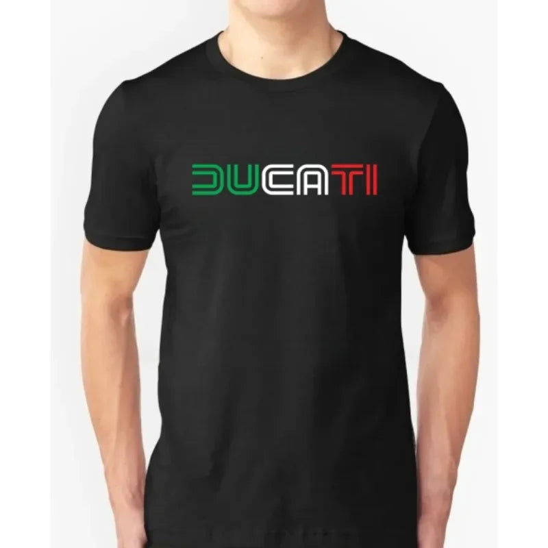 Cotton T Shirt Casual Ducatis Moto GP Racing Motorbike T-shirt Graphic Summer Short Sleeves 2026 Men T-shirt Tops Clothing Tee