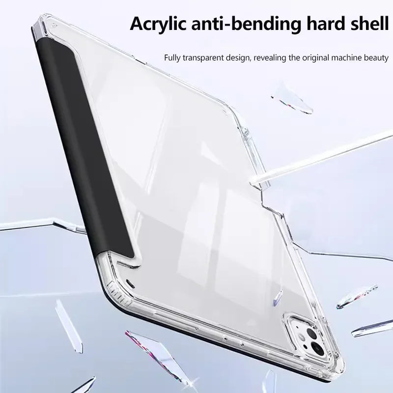 2026 New HD Acrylic Case For iPad A16 11th Generation Capa For Air8 M3 M2 Mini A17 Pro 11 13 12.9 Air 7 6 5 4 10th 10.2 " Cover