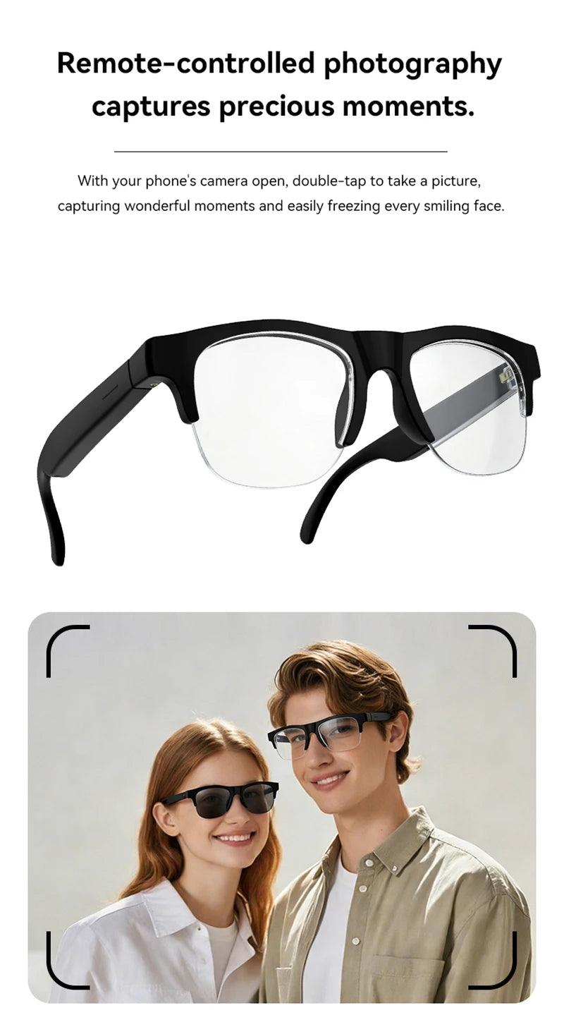 8K HD AI Motorcycle Smart Glasses AI Translation Hands-Free Calling AI Chat Logging Music Playback Smart Sunglasses for Men
