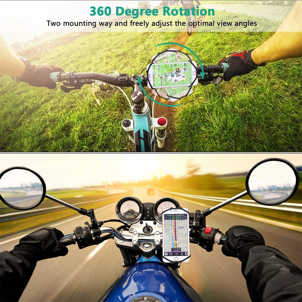 Bike Phone Holder Bicycle Mobile Cellphone Holder Motorcycle Suitable for Various Phone Models