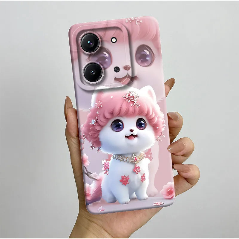 Case For Xiaomi Redmi 15C (171mm) Aesthetic Butterfly Flowers Drop-Resistant Silicone Cover For Xiaomi Poco C85 redmi 15 c Capa