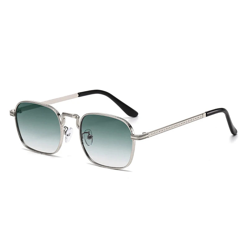 New Square Oval Metal Sunglasses Vintage Retro Men Sunscreen Sunglasses Women Resistant Eyewear Luxury Designer Uv400 ﻿