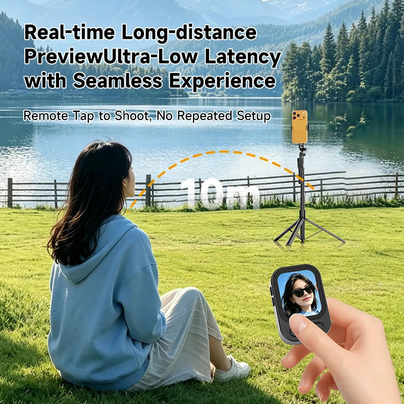 Magnetic Selfie Companion Mobile Screen Mirroring Device Rear Magnetic Mount For Photography Selfie Display Remote Photo Capture