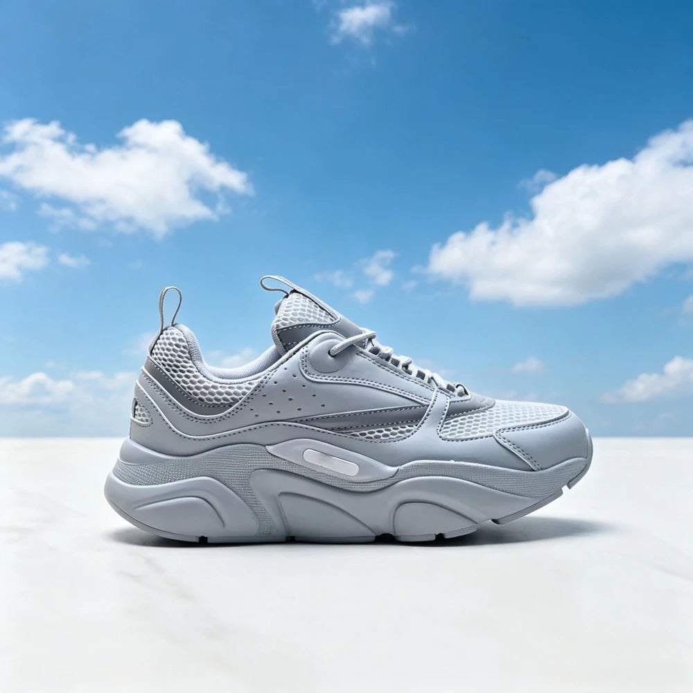 Unisex B22 Mesh Breathable Sneakers Shock Absorption Anti-Slip Lightweight Low Cut Casual Sports Shoes for Men Women Summer