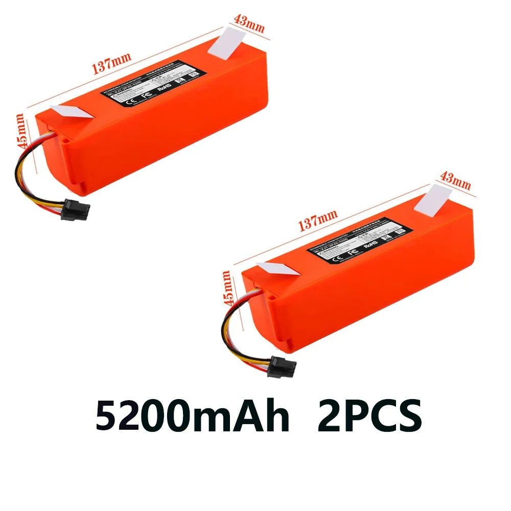 14.4V 12800mAh Replacement Battery For Roborock S6 S7 MaxV Q5 Q7 MAX Robot Vacuum Cleaner Accessories Parts Original👊👊👊