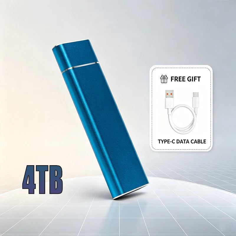 High Speed 520MB/s  Portable SSD USB3.1 Type-C External Solid State Drive for Desktop Laptop MacBook Large Capacity Storage