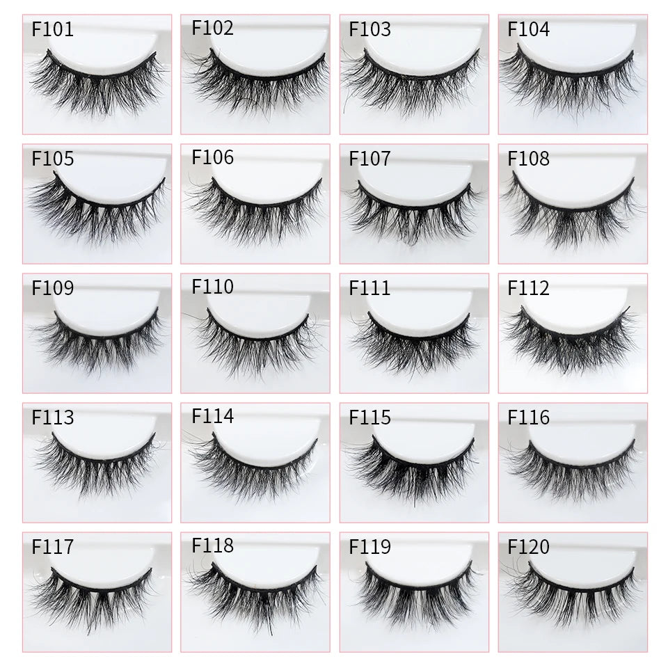 8mm-12mm Natural Mink Lashes New Arrival Short Wispy 3d Mink Eyelashes Wholesale Makeup & Beauty Cat Eye Lashes