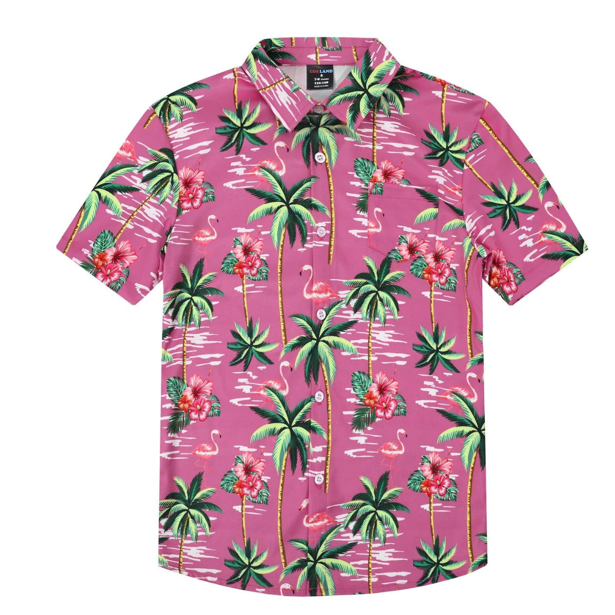 Hawaiian Shirt Teenager Tee Child Boys Novelty Print Fashion School Clothes Summer Beach Holiday Flower Botanical Daily Gift Top