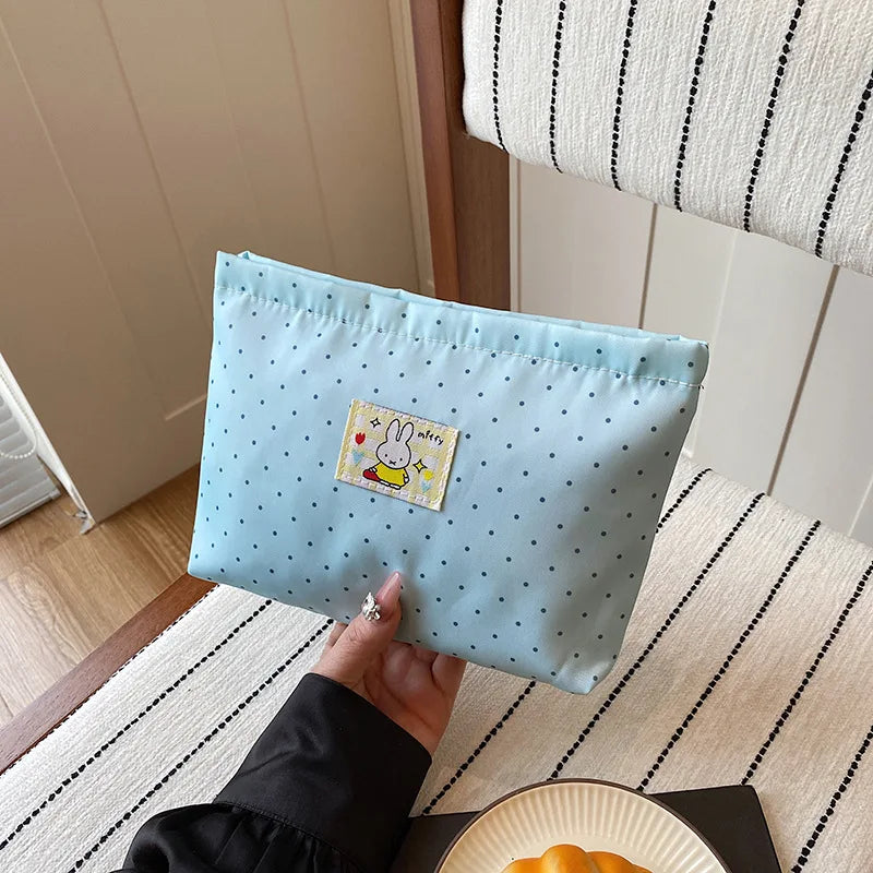 Miffy Kawaii Ins Style Makeup Bag Large Capacity Stationery Pencil Case Storage Bag Cute Gift Toy