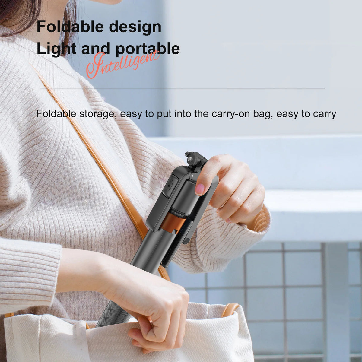 2026 Q13 AI Selfie Stick Tripod with 360 Degree Facial Tracking Multifunctional Phone Holder Includes Remote Control