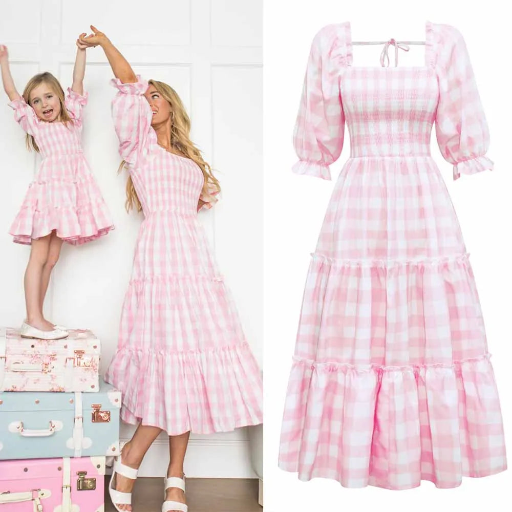 Family Matching Outfits Mommy And Daughter Matching Clothes Mother Kids Family Dresses Family Look Clothes Women Dresses