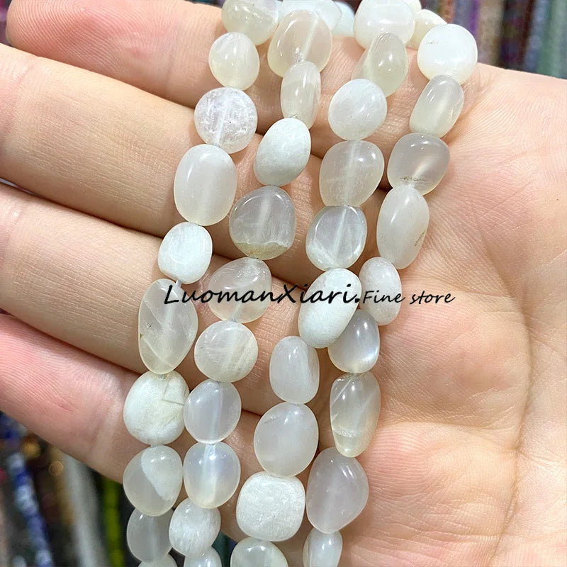8-10mm Natural Stone Green Apatite Irregular Loose Spacer Beads for Jewelry Making Diy Earrings Bracelet Charms Accessories 15''