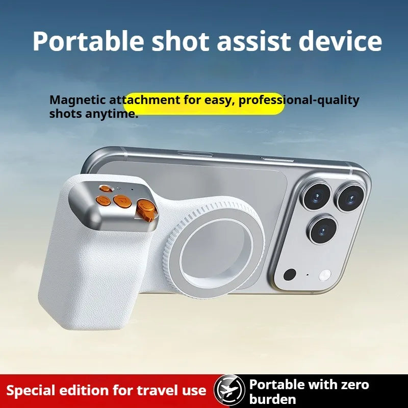 Phone Camera Shoot Hand Grip Magnetic Smart Phone Holder Shooting Aid Remote Control Handle For Iphone Android SAMSUNG Phone