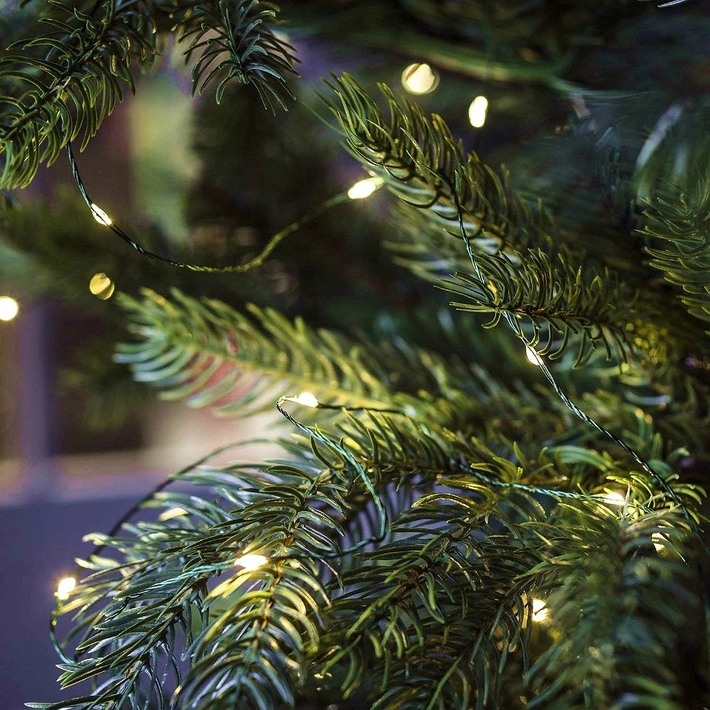 10M-200M LED String Fairy Lights Green Wire Outdoor Christmas Tree Lights Garland For New Year Street Home Party Wedding Decor