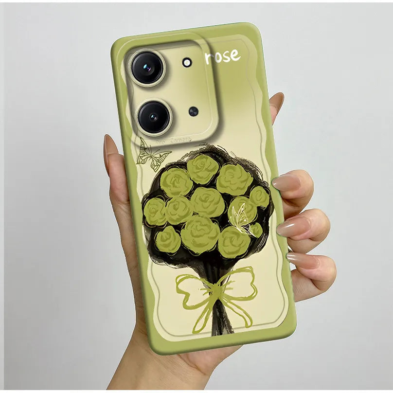 Case For Xiaomi Redmi 15C (171mm) Aesthetic Butterfly Flowers Drop-Resistant Silicone Cover For Xiaomi Poco C85 redmi 15 c Capa