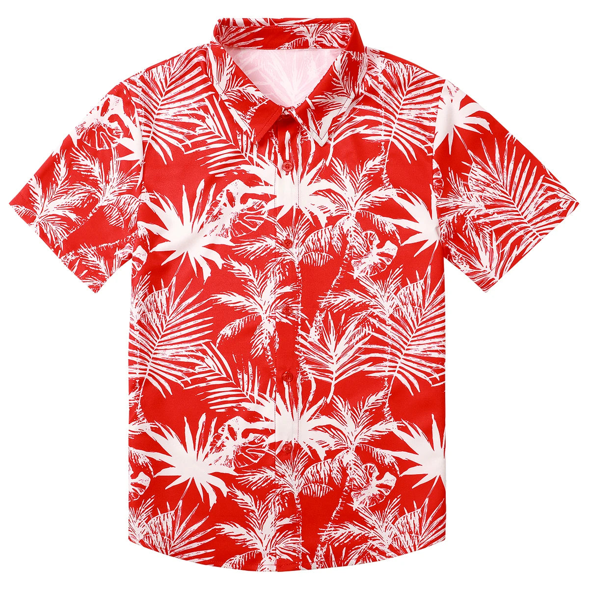 Hawaiian Shirt Teenager Tee Child Boys Novelty Print Fashion School Clothes Summer Beach Holiday Flower Botanical Daily Gift Top