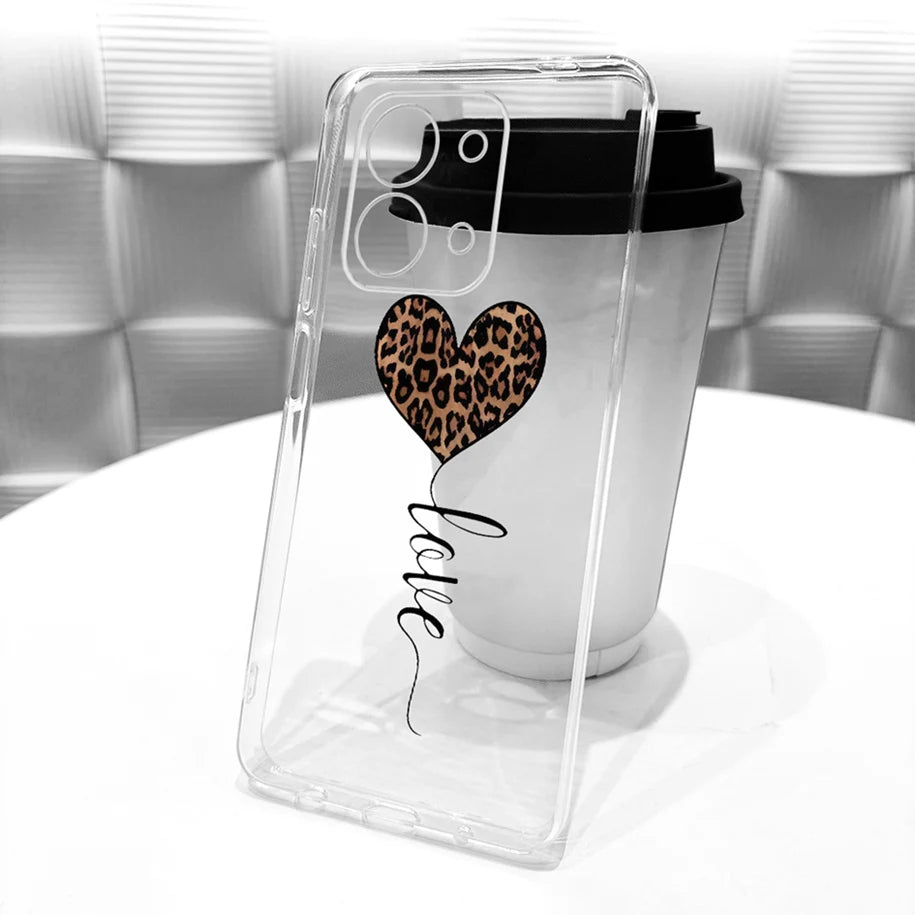 For Xiaomi Redmi 15C 5G 2025 Case Fashion Flower Bow Soft Silicone Clear Back Cover For Xiaomi Poco C85 5G Redmi15C 173MM Bumper
