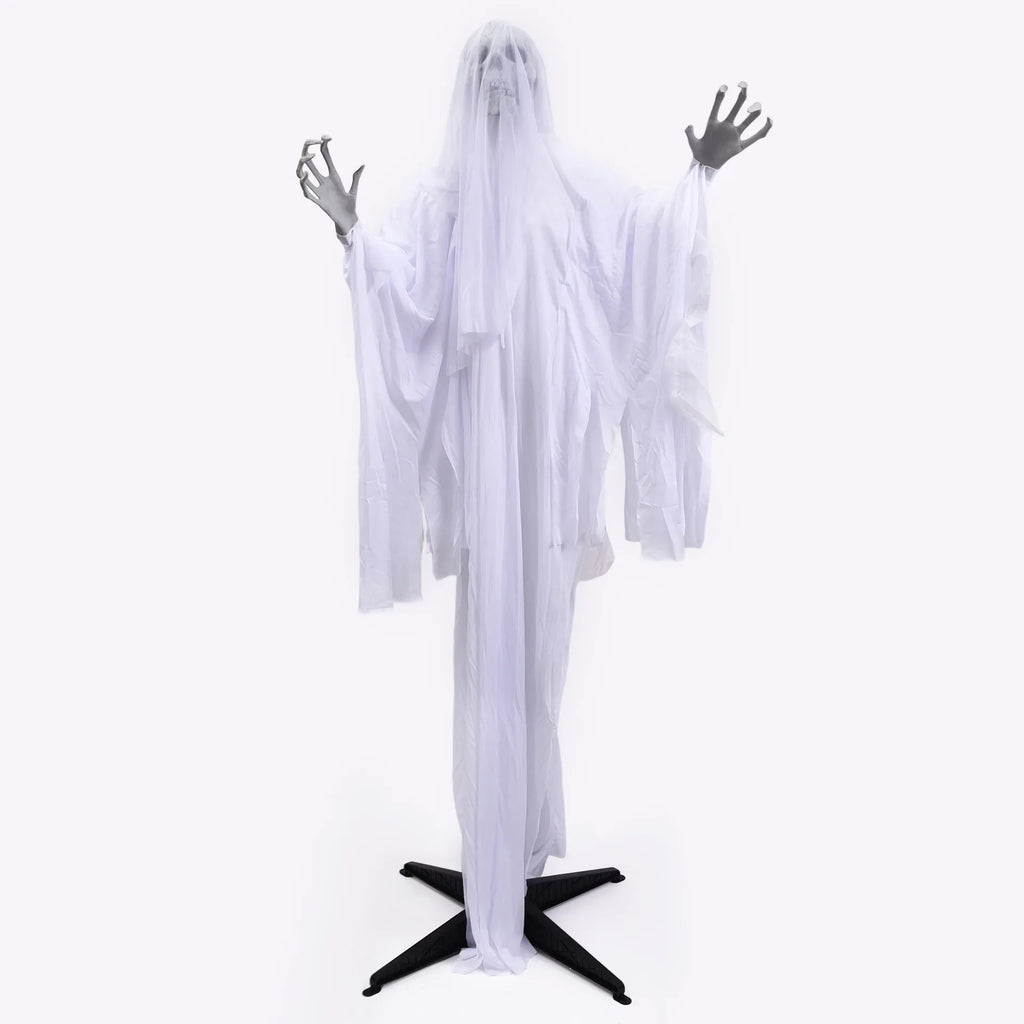 Halloween Voice Controlled Luminous Sound Standing Swinging Ghost 1.7m Terrifying Venue Decoration and Props