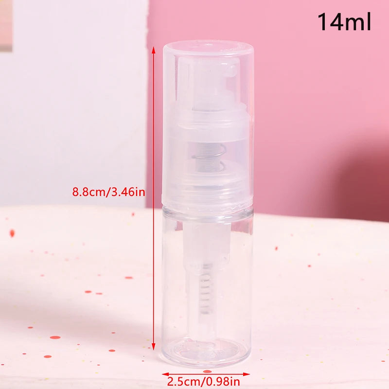 8/10/14/18/25ml Dry Powder Spray Bottle Refillable Atomizer Baby Powder Dispenser Detachable Plastic Makeup Cosmetics Sprayer