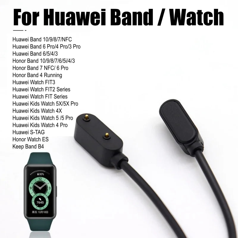 USB Type C Magnetic Charging Cable for Huawei Band 10 9 8 7 6 Fit3 Fit2 Fit, Kids Watch 5X 4X 5 4 S-TAG Honor Band 5i ES Keep B4