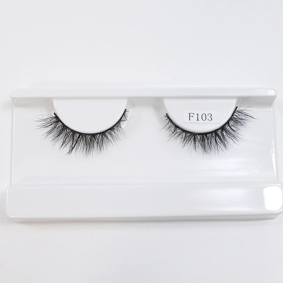 8mm-12mm Natural Mink Lashes New Arrival Short Wispy 3d Mink Eyelashes Wholesale Makeup & Beauty Cat Eye Lashes