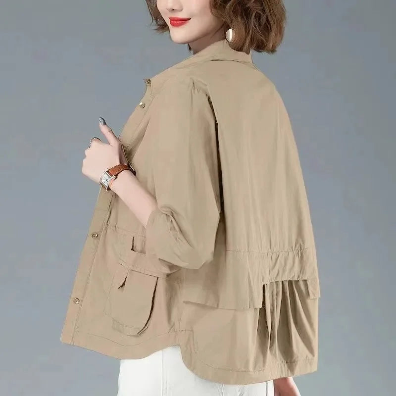 2025 New Women's Jackets Spring Summer Causal Windbreaker Famale Thin Basic Coat Lightweight Jacket Outwear Women Clothing