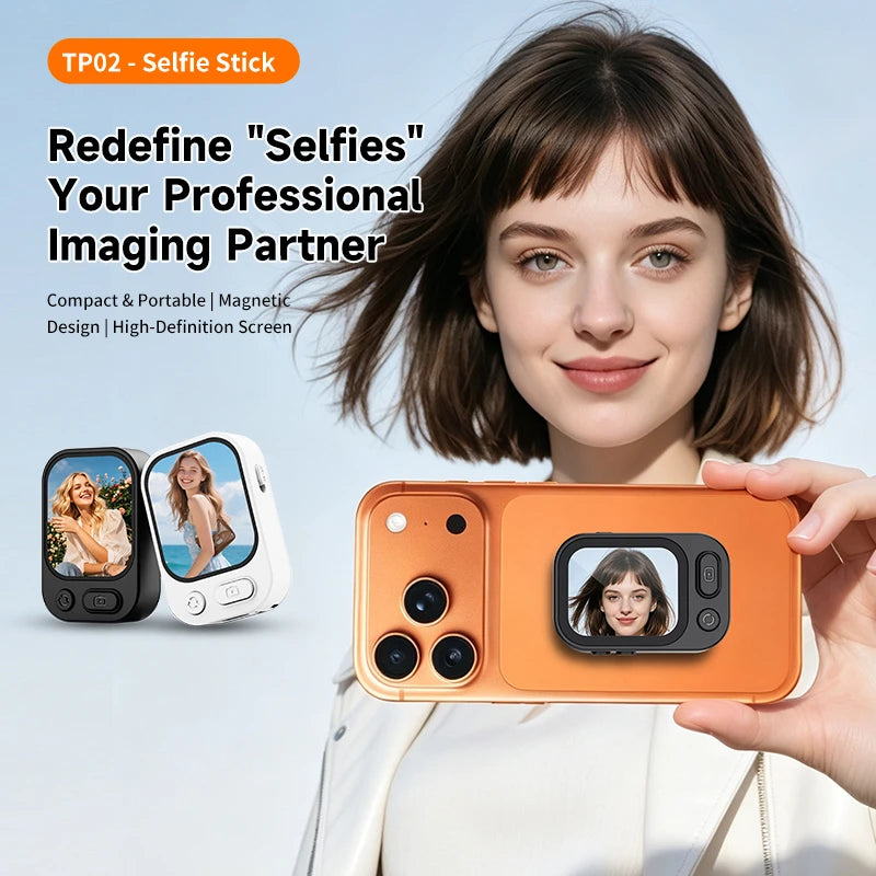 Magnetic Selfie Companion Mobile Screen Mirroring Device Rear Magnetic Mount For Photography Selfie Display Remote Photo Capture