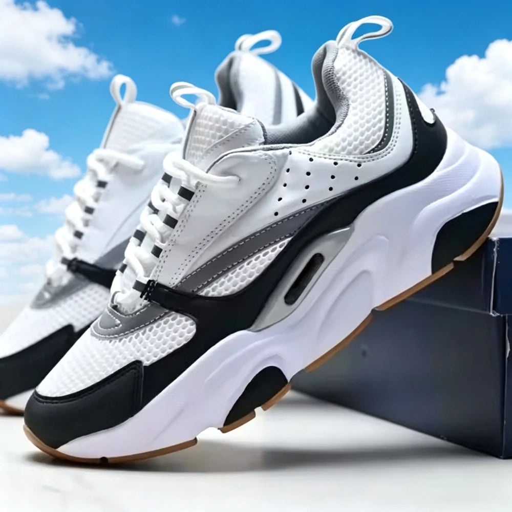 Unisex B22 Mesh Breathable Sneakers Shock Absorption Anti-Slip Lightweight Low Cut Casual Sports Shoes for Men Women Summer