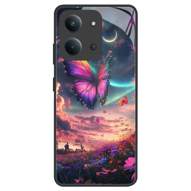 Fundas For Xiaomi Redmi 15C Case Redmi15C 4G 5G 171mm Tempered Glass Back Cover For Poco C85 Bumper Camera Lens Protection Coque