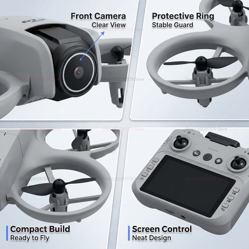 2026 NEW GT3 Mini With LED Foldable Drones GPS 8K HD Dual Camera Brushless Motor Obstacle Avoidance RC FPV Quadcopter Toys Gifts