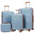 New 4-Piece Luggage Set Large Spinner Suitcase, Carry On Travel Baggage for Students