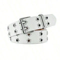 Women Hollow Out Punk Style Fashion Belt With Star Hollow Decor, Casual Fall, Autumn, Halloween
