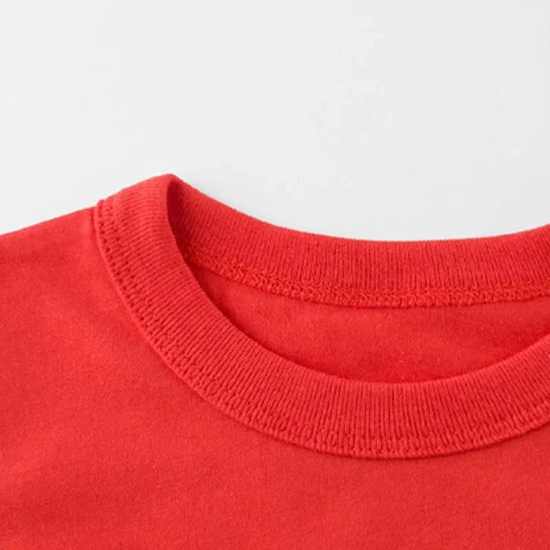 Cute I AXOLOTL QUESTIONS Letter Print Boys Creative T-shirt Casual  Comfy Short Sleeve Crew Neck Tops Kids Clothings for Summer