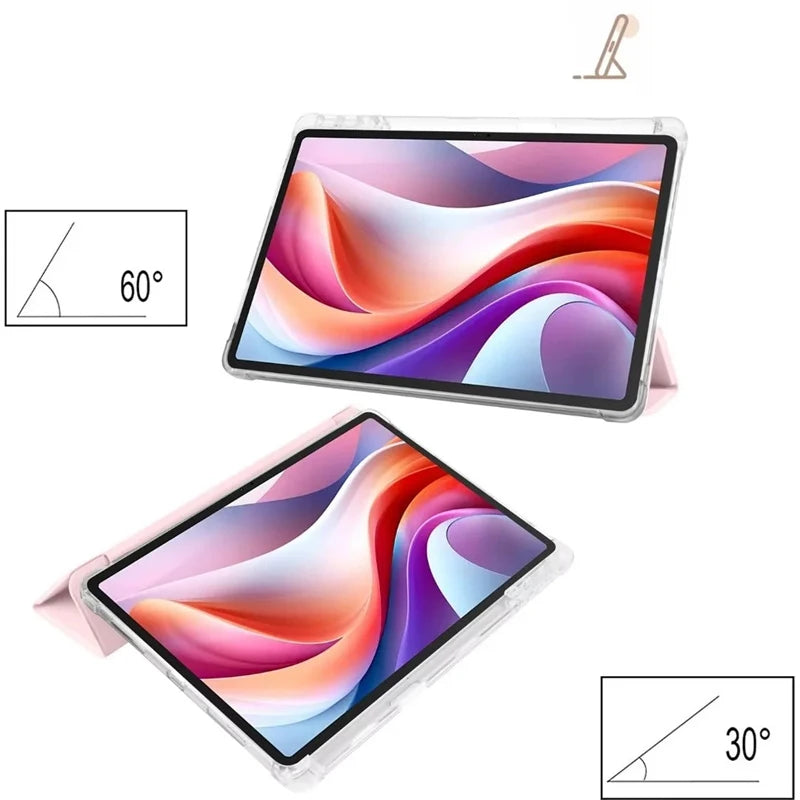 For Lenovo Idea Tab 11 Case With Pen Holder Trifold Soft Back Stand Tablet Case For Lenovo Idea Tab Tablet 11" tb336fu tb336zu