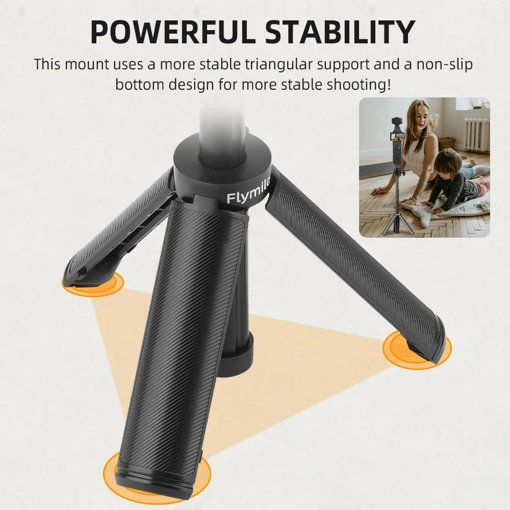 Selfie Stick Tripod For DJI Action 5 Pro 4/Osmo 360/Pocket 3/4/Insta360 Ace Pro 2,Camera Live Streaming Photography Accessories