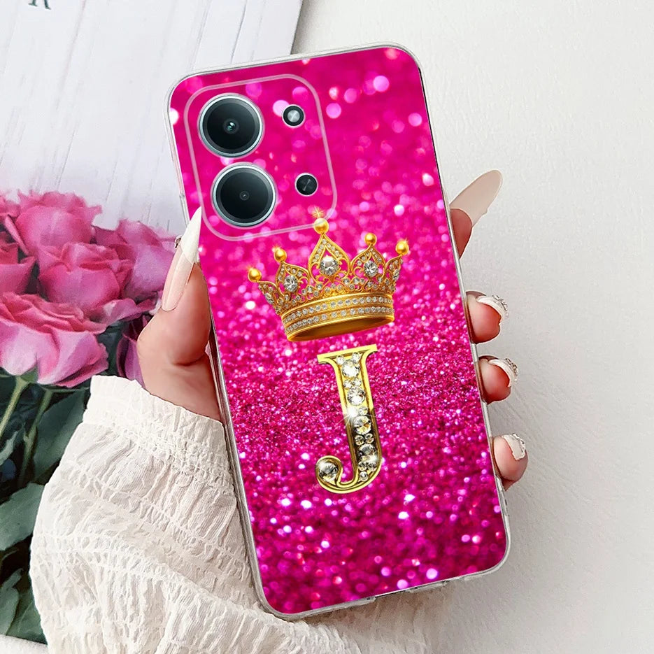For Xiaomi Redmi 15C 4G Case New Luxury Letters Cover Soft Slim Phone Case For Xiaomi Poco C85 C 85 Redmi15C 4G Back Cover Coque