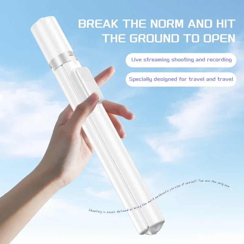 Selfie Stick 1.75 m Ultra Long Stretch Portable Automatically Open Upon Landing Phone Holder Bluetooth Remote Trir Live Broadcas