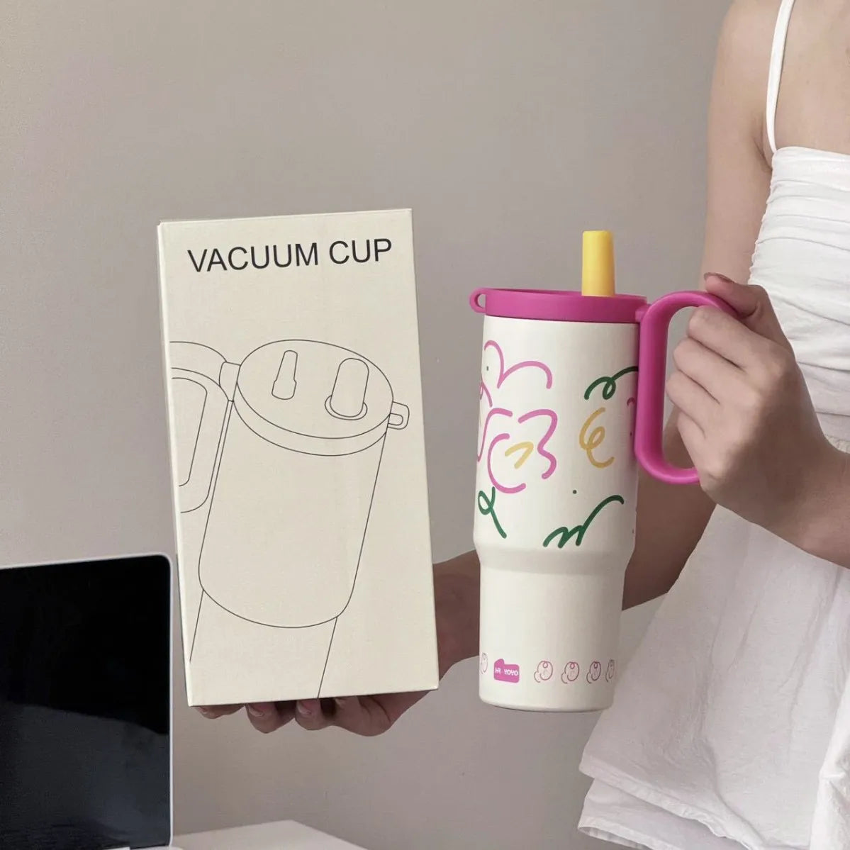 316 Stainless Steel Tumbler Large Capacity Thermal Bottle Double Vacuum Flasks Keep Cold Thermos Cup DIY Gift Mug Coffee Cup