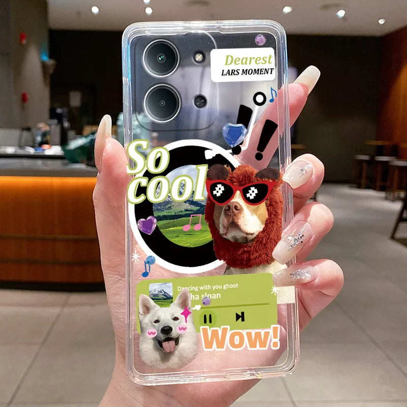 New For Redmi 15C Poco C85 4G Case Clear Luxury Fashion Butterfly Flower Soft TPU Silicone Phone Cover For Redmi15C PocoC85 Case