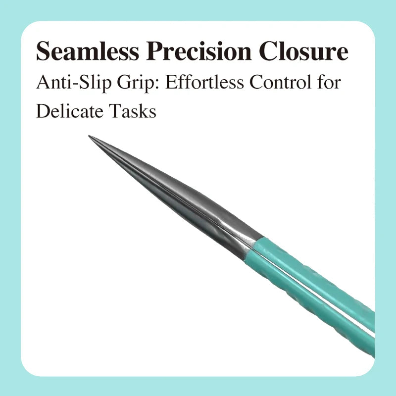 DIYDAY Anti-Slip Tweezers, High-Density Fiber Tip for Eyelash Extensions & Eyebrow, Professional Precision Beauty Tools