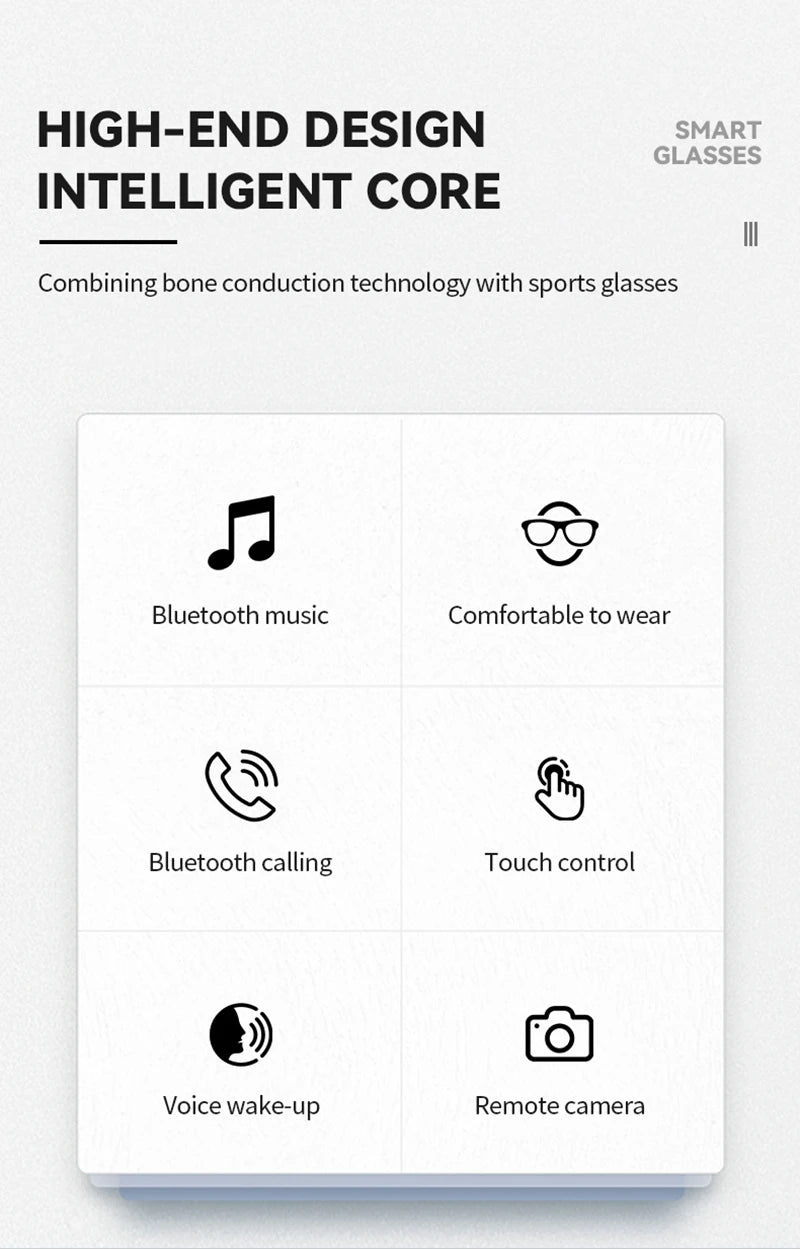 8K HD AI Motorcycle Smart Glasses AI Translation Hands-Free Calling AI Chat Logging Music Playback Smart Sunglasses for Men