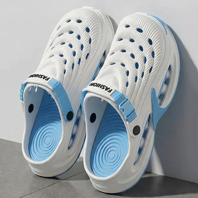 Outdoor Beach Thick Bottom Sandals Men 2026 Summer Eva Soft Sole Platform Clogs Men Comfortable Non Slip Sport Sandals Couple