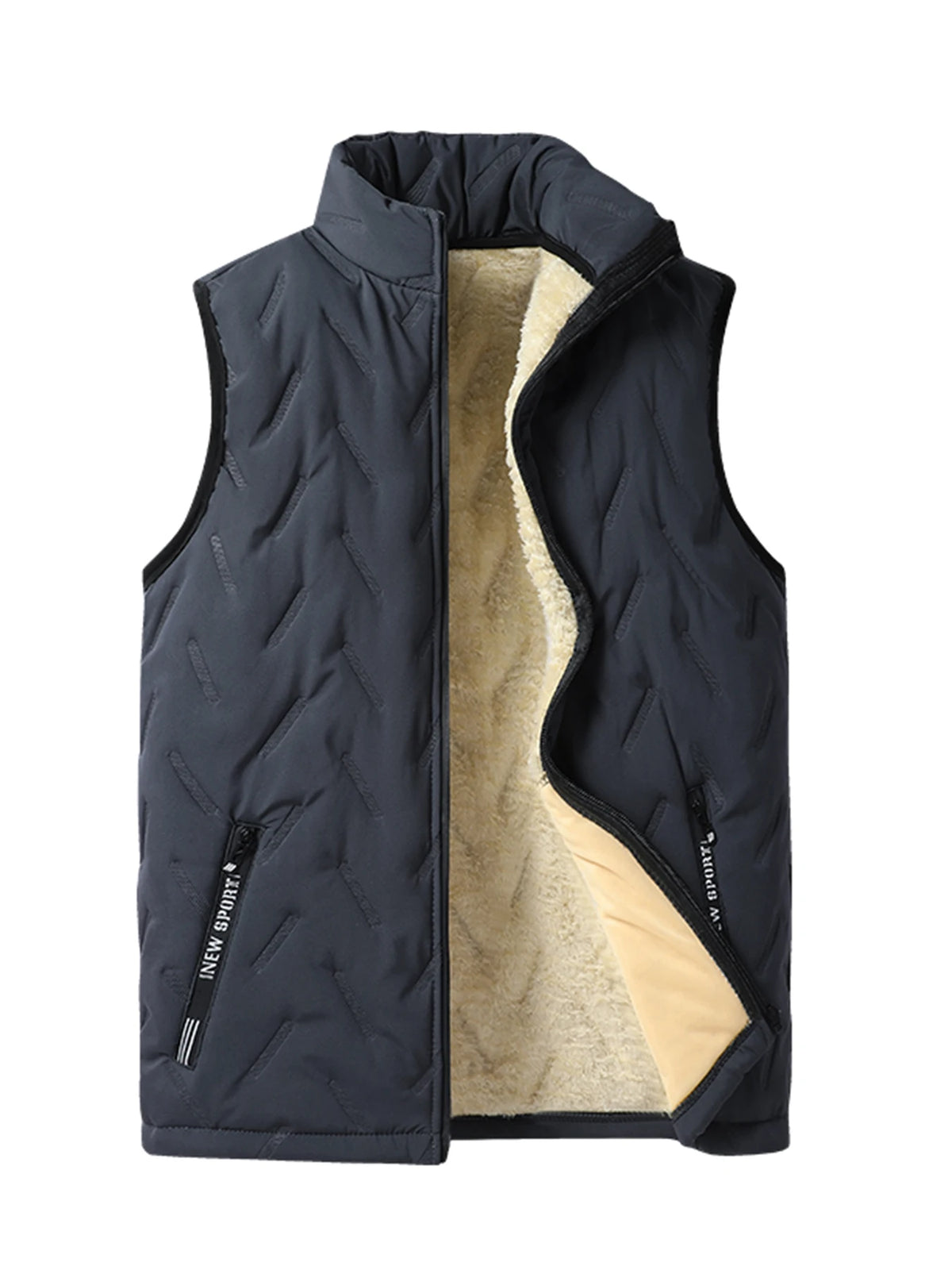Autumn and Winter Thickened Warm Vest, Autumn and Winter Style Coat, Windproof and Cold-Proof Warm Top