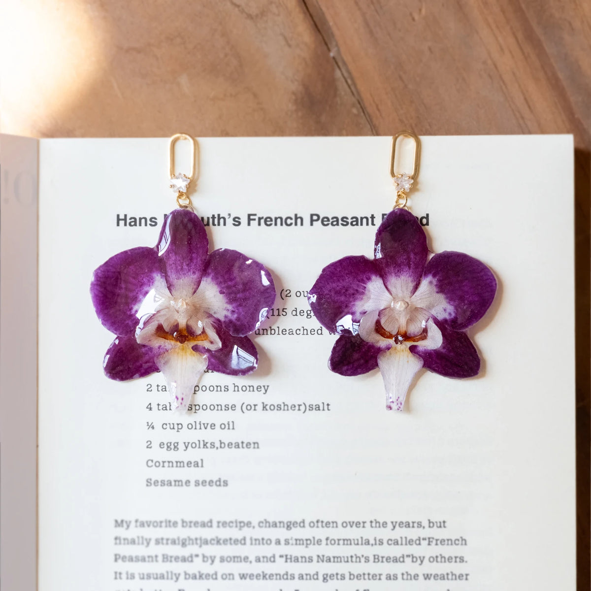 Handmade Real Orchid Jewelry Gift for Women, Perfect for Travel, Party and Daily Wear