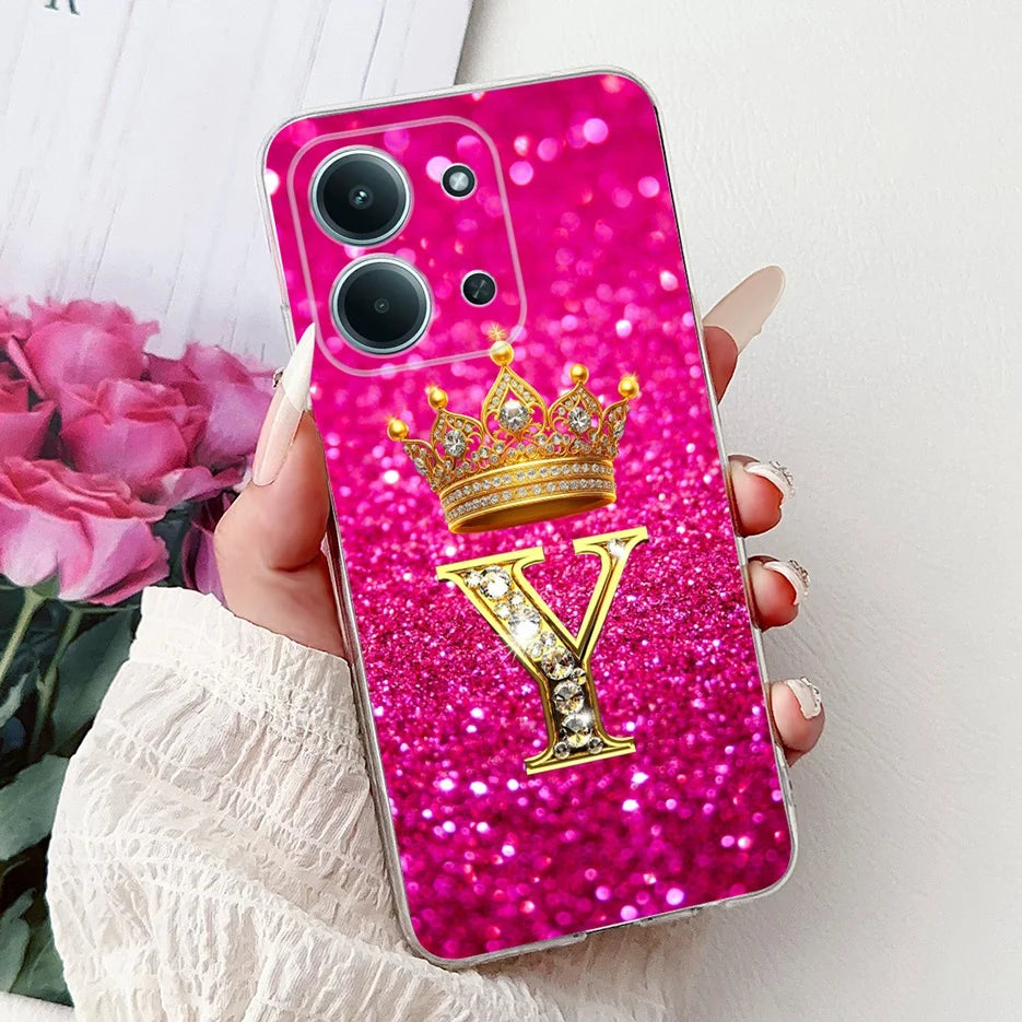 For Xiaomi Redmi 15C 4G Case New Luxury Letters Cover Soft Slim Phone Case For Xiaomi Poco C85 C 85 Redmi15C 4G Back Cover Coque
