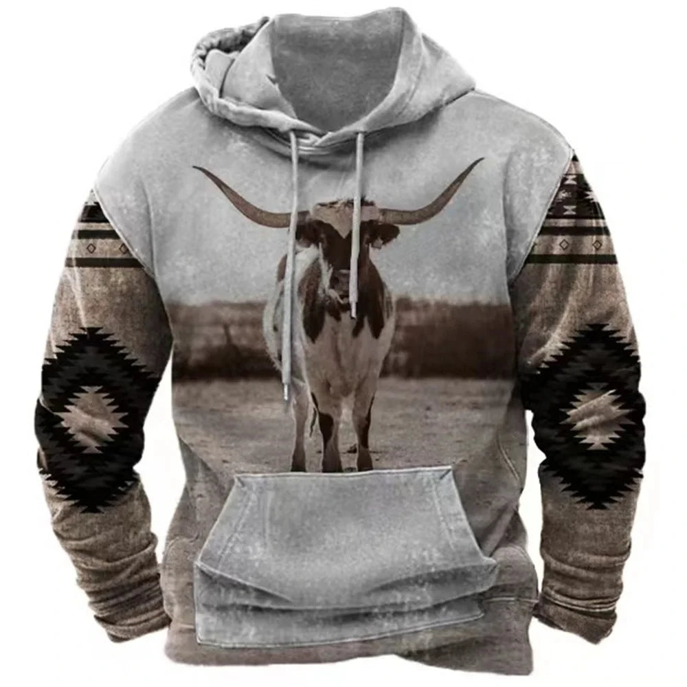 Vintage Hoodie Ethnic 3d Print Hoodies Men Women Fashion Kids Hoodies Sweatshirts Boy Coats Women Sweats Men's Clothing