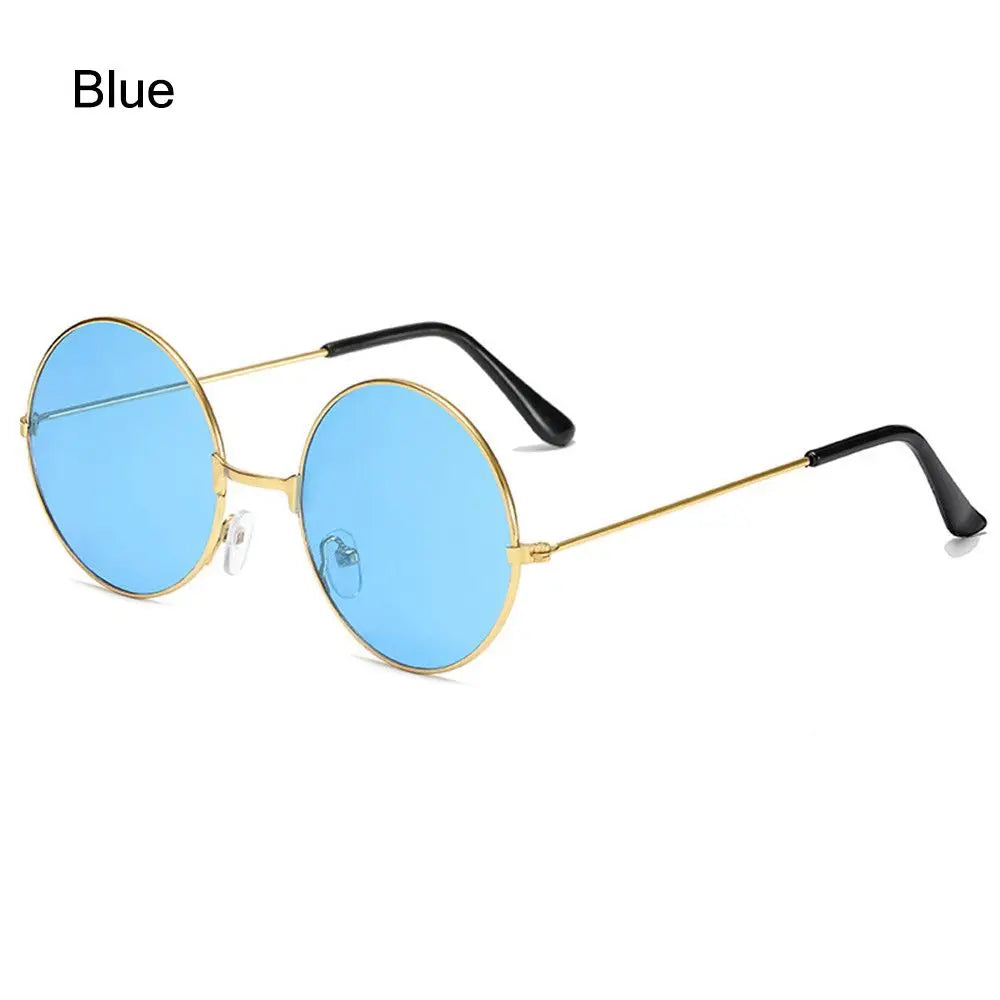1PC Retro Vintage Round Sunglasses Luxury Metal Frame Fashion Outdoor UV400 Protection Glasses Men Women Driving Fishing Eyewear