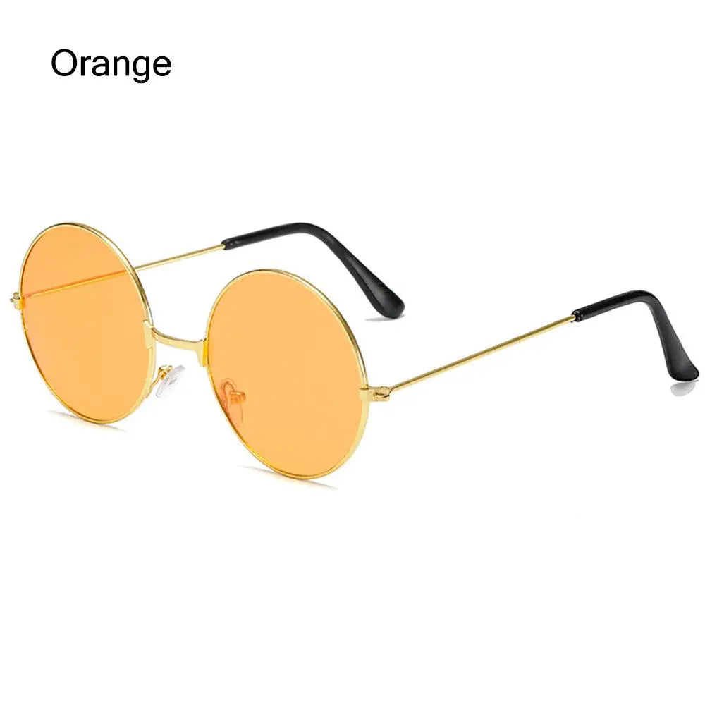 1PC Retro Vintage Round Sunglasses Luxury Metal Frame Fashion Outdoor UV400 Protection Glasses Men Women Driving Fishing Eyewear
