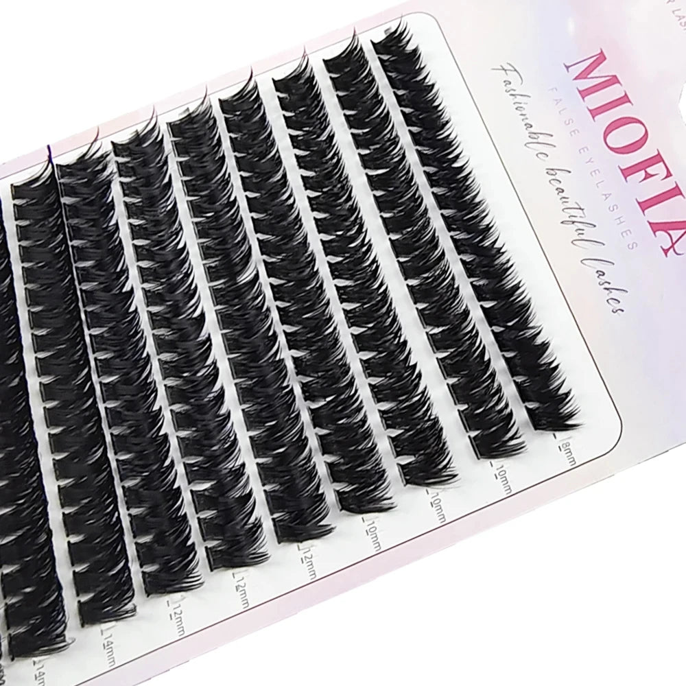 160 Bundle Mink Eyelash Clusters C/D Curl Individual Natural Russia Lashes 8-16mm DIY Eyelash Cluster Extensions Makeup Tools