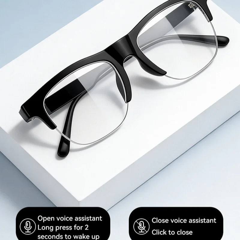 Lenovo AI Smart Glasses Remote Control Touch Voice Assistant Translation Bluetooth Call Music Playback Video Recording Smart Sun